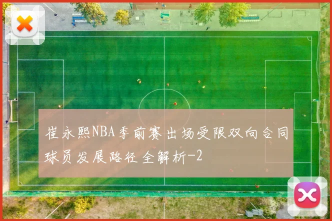 崔永熙NBA季前赛出场受限双向合同球员发展路径全解析